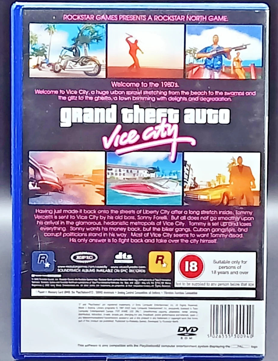 Grand Theft Auto: Vice City (PS2)  Near Mint Excellent Condition Same Day P&P
