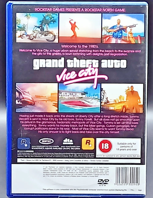 Grand Theft Auto: Vice City (PS2)  Near Mint Excellent Condition Same Day P&P