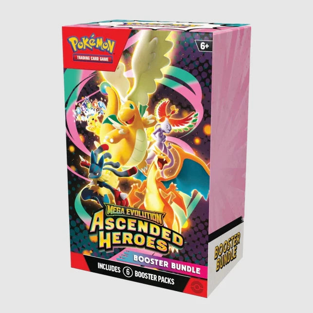 Pokémon Mega Evolution Ascended Heroes Booster Bundle (6 Packs) Sealed Pre Order