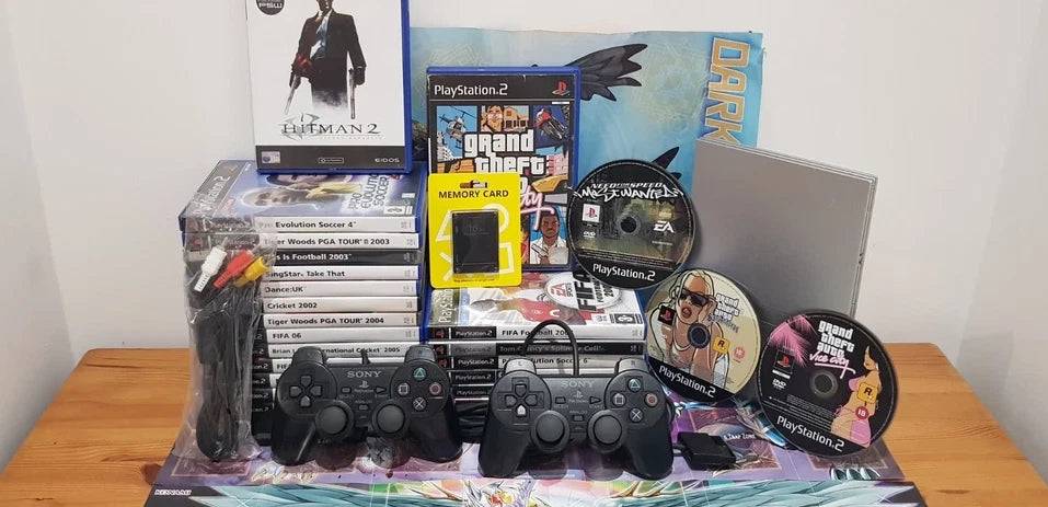 Sony PlayStation 2 Slim PS2 Console TESTED WORKING 6 MEGA Bundles 🕹️🕹️🕹️